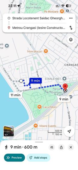 Apartament cu 2 camere în Crângași