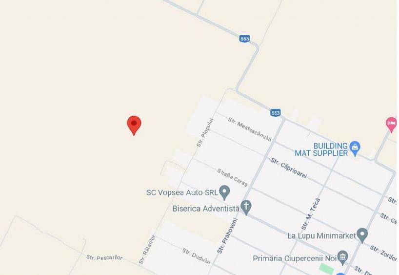 Teren de 4300 mp, în Ciupercenii Noi