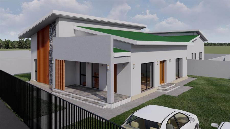 Casă individuală cu 4 camere cu Teren 531 Mp în Central