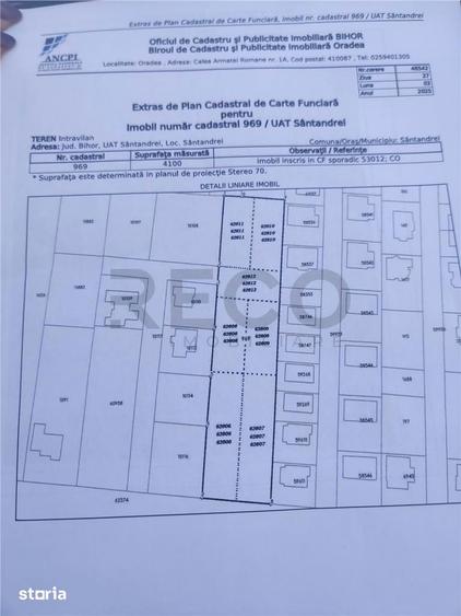 Teren de 800 mp, în Sântandrei