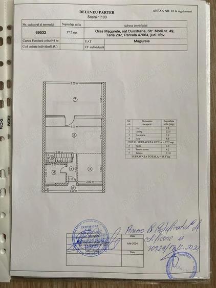 Casă cu 3 camere în Măgurele