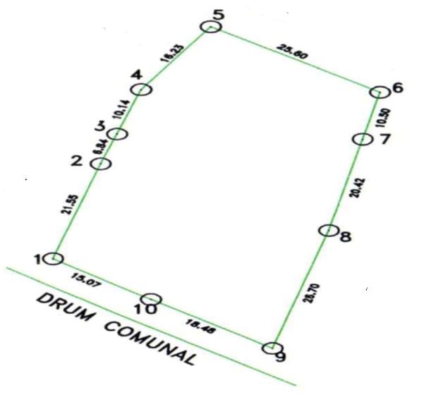 Teren Construcții intravilan de 1686 mp, în Dealu Mare