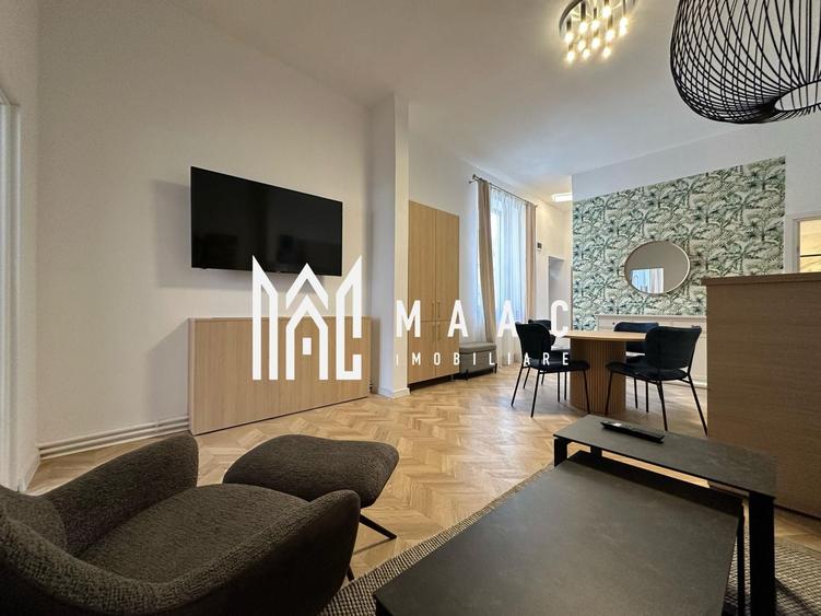 Apartament cu 3 camere semidecomandat, mobilat în Central