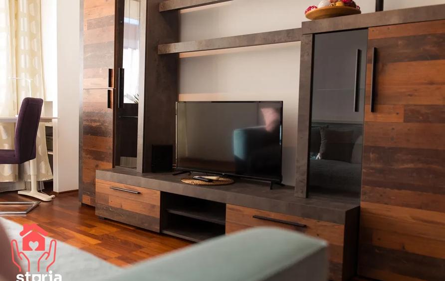 Apartament cu 2 camere semidecomandat, mobilat în Băneasa