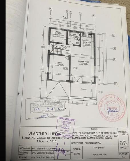 Casă individuală cu 4 camere cu Canalizare în Cazasu