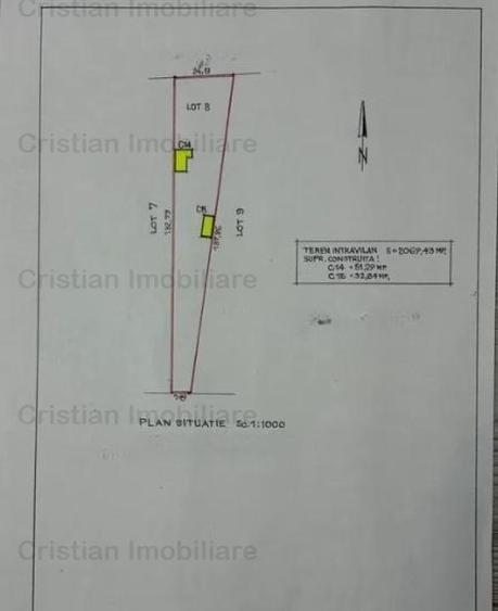 Teren intravilan de 2069 mp, în Vărsătura