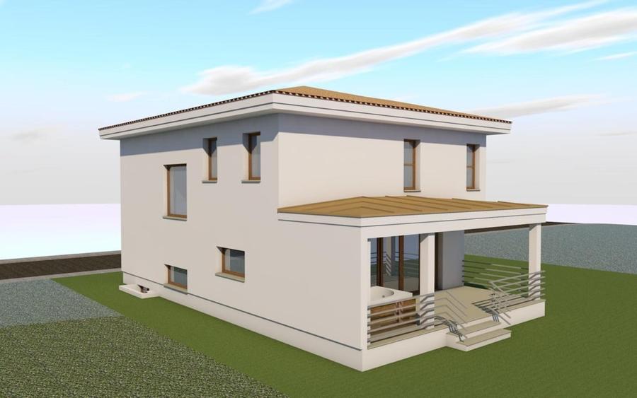 Casă individuală cu 5 camere cu Canalizare în Cetate