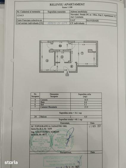Apartament cu 2 camere decomandat în Nord