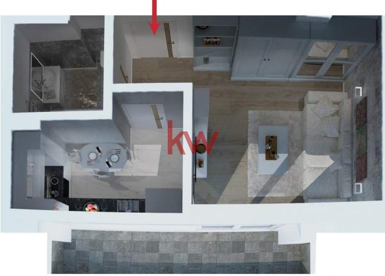 Apartament cu 1 camera in Complex Rezidential nou, zona Frumoasa, intabulat - 2