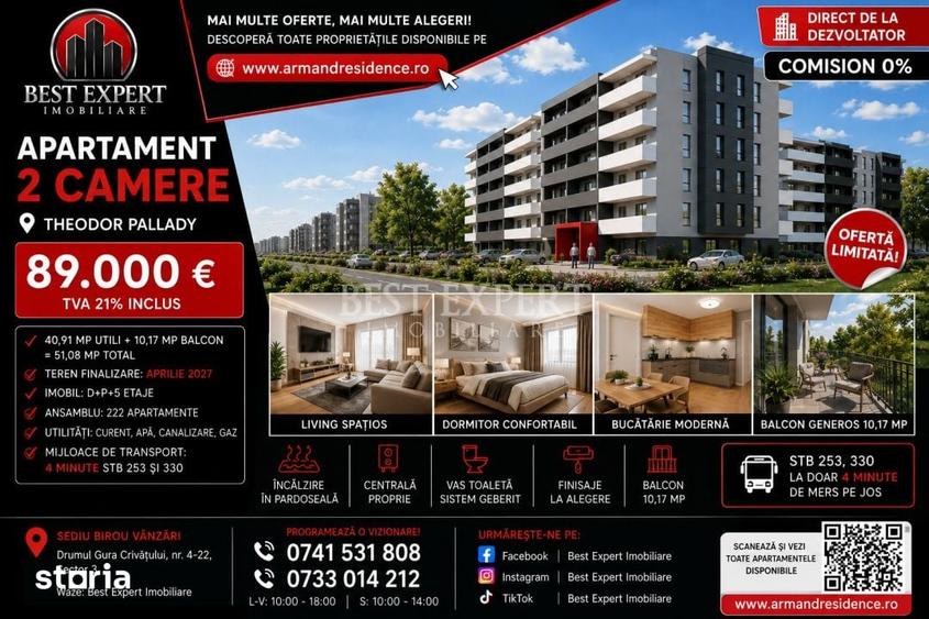 Apartament cu 2 camere în Theodor Pallady — fotografia 1
