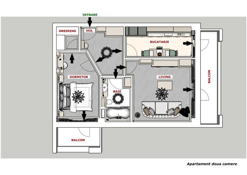 Apartament cu 2 camere decomandat în Păcurari