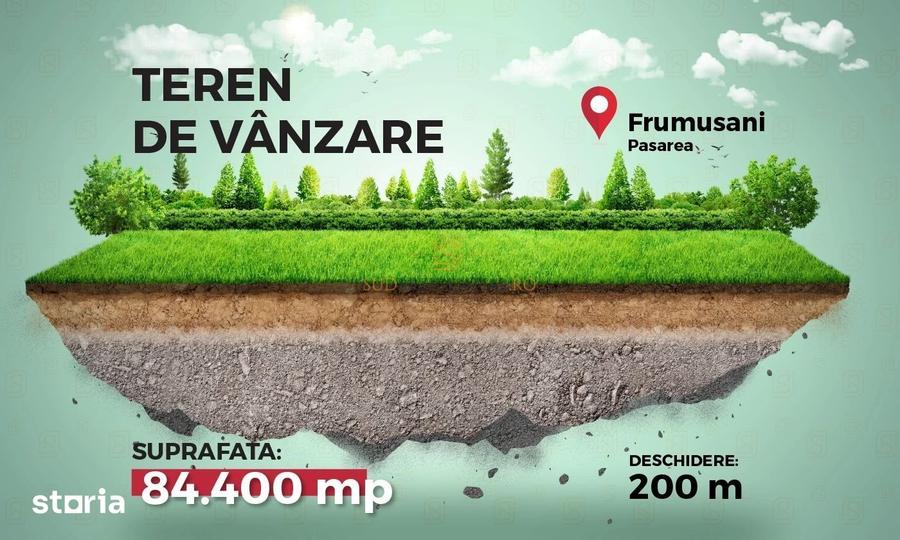 Teren de 84400 mp, în Gălbinași