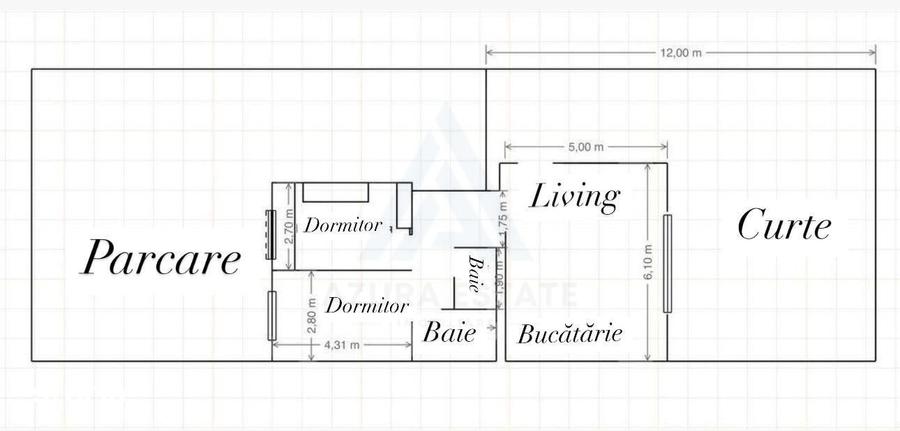 Casă cu 3 camere cu Teren 288 Mp în Central