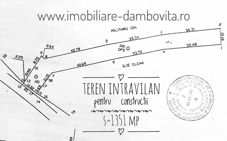 Teren de 2698 mp, în Gura Ocniței