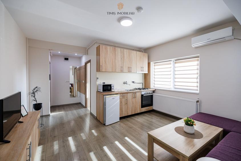 Apartament cu 2 camere semidecomandat, mobilat în Torontalului