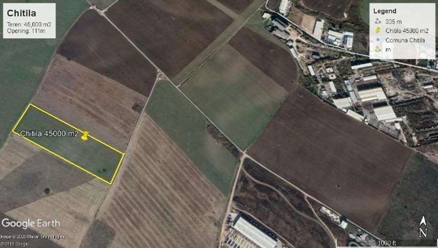 Teren Construcții extravilan de 44950 mp, în Dragomirești-Vale
