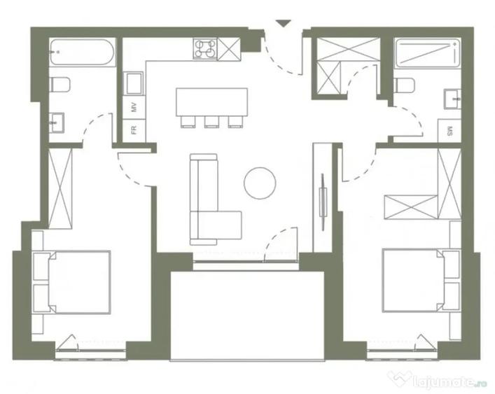 Apartament 3 camere 68.8 mp si logie 9.3 mp in Hexagon - Cluj-Napoca (Cluj) - 2