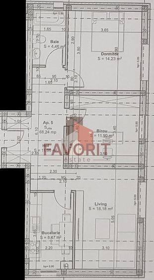 Apartament cu 3 camere decomandat, mobilat în Calea Urseni
