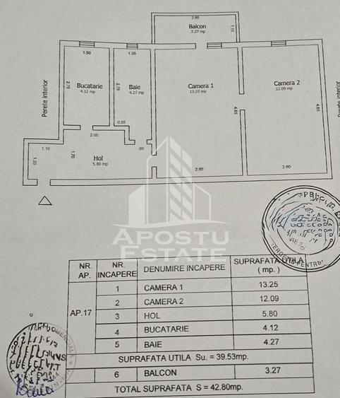 Apartament cu 2 camere nedecomandat, mobilat în Girocului