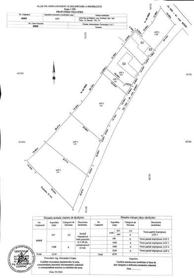 Teren Construcții intravilan de 3000 mp, în Bădeni