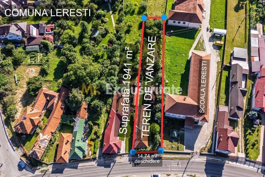Teren cu potential exceptional 1941 mp Centru Leresti ... - 2