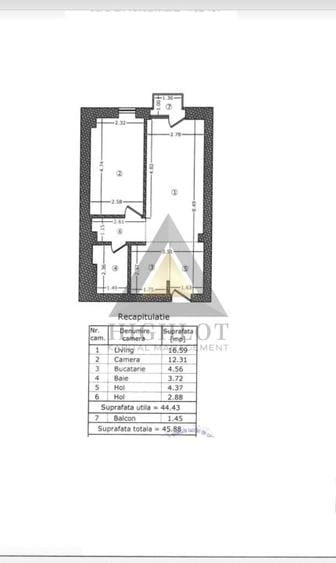 Apartament Aviației Park| 2 camere| 45MP| Etaj 1| Lidl - 11