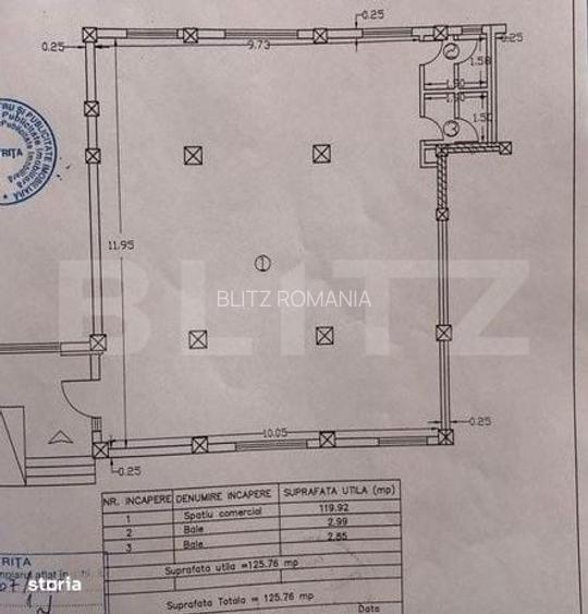 Spatiu comercial de inchiriat, 125 mp, zona Viisoara