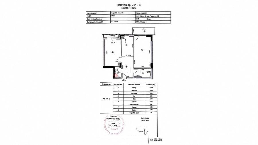 Apartament cu 2 camere decomandat, mobilat în Tractorul