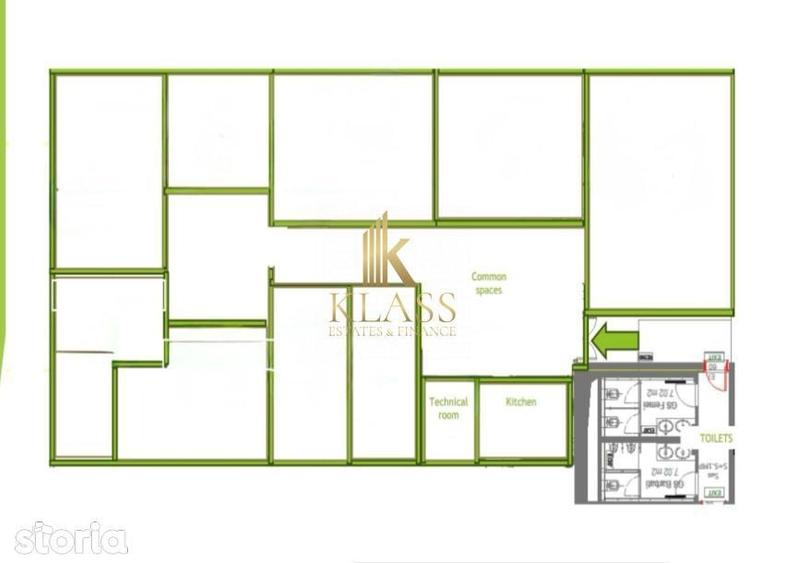 Spațiu comercial, de 370 mp, în Pipera