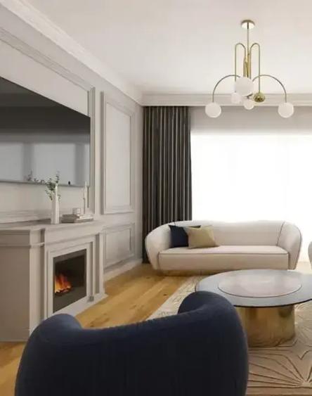 Apartament cu 3 camere semidecomandat în Central