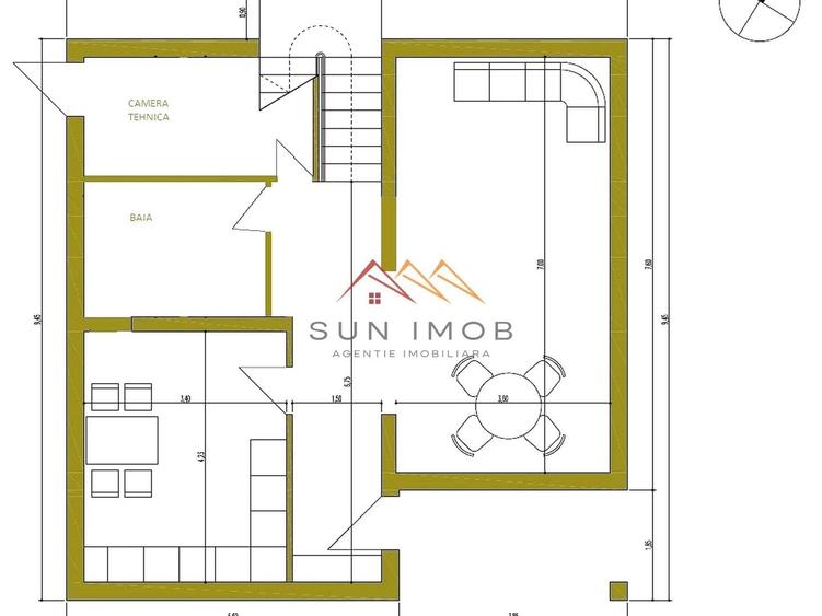 Casă individuală cu 4 camere cu Canalizare în Urleta