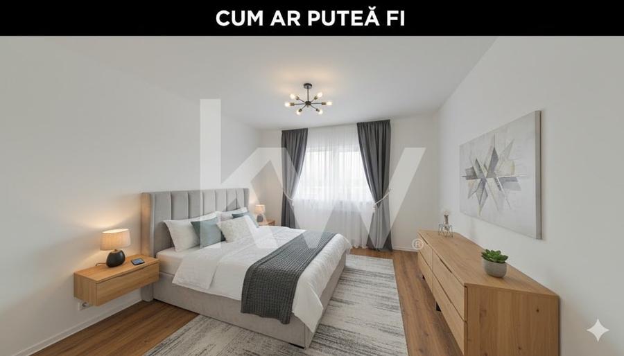 Apartament cu 3 camere decomandat în Tractorul