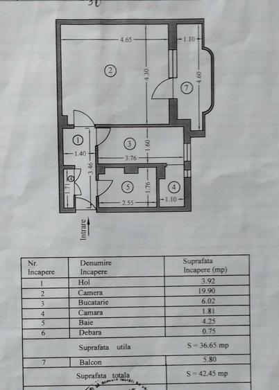 Garsonieră decomandată în Tudor Vladimirescu
