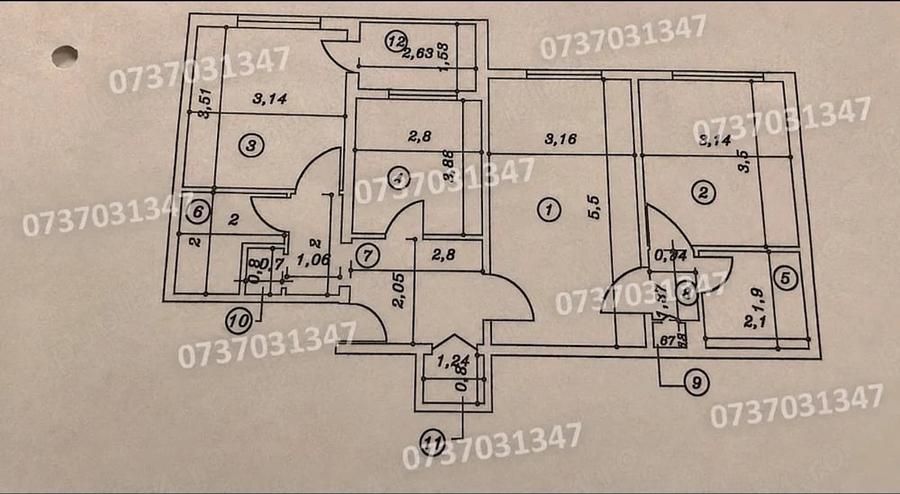 Apartament cu 3 camere semidecomandat în Gorjului