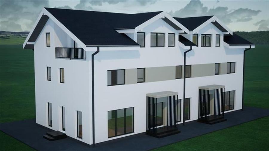 Duplex cu 4 camere cu Teren 210 Mp în Tărlungeni