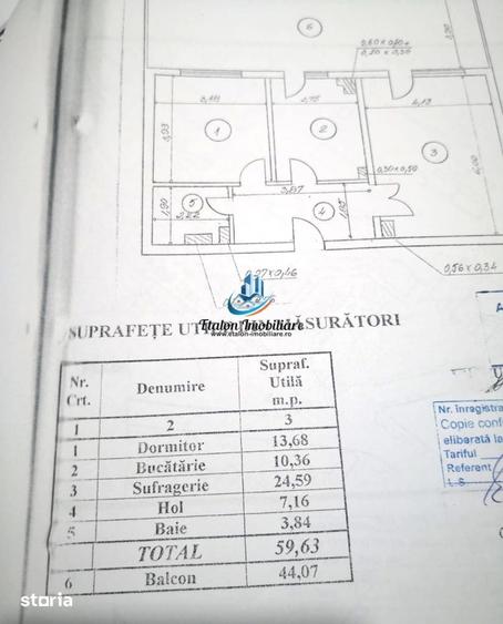 Apartament cu 2 camere decomandat în Est