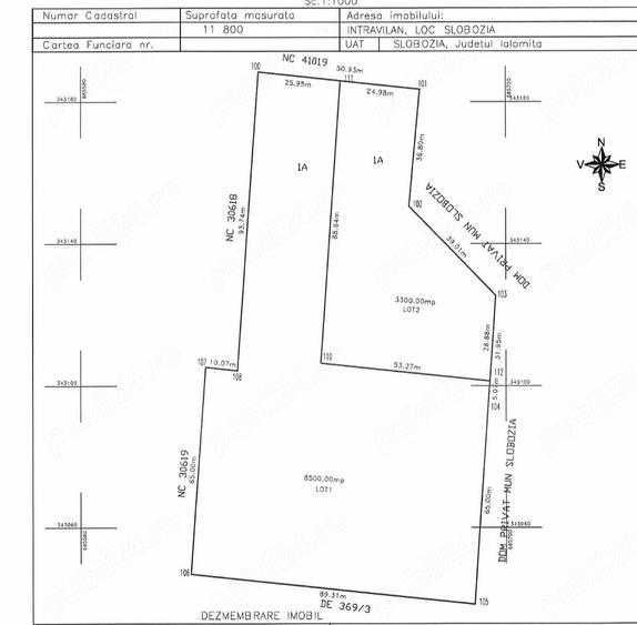 Teren de 8500 mp, în Exterior Vest