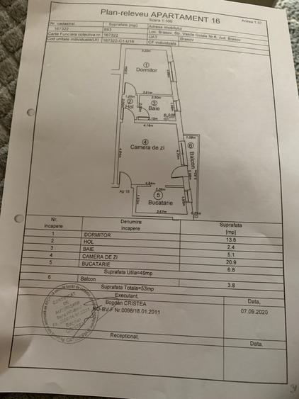 Apartament cu 2 camere semidecomandat, mobilat în Exterior Vest