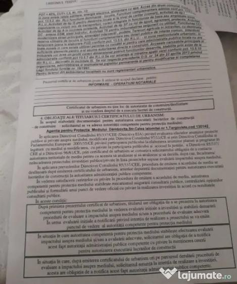 Teren de 7000 mp, în Ștubeie Tisa