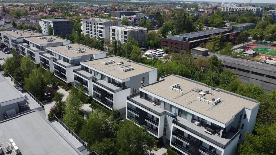 Penthouse 4 camere Residence5, parcare subterana, curte interioara, comision 0 - 45