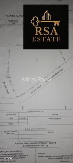 Teren intravilan 3200 mp Golesti - Giurgiuveni, Valcea, zona linistit