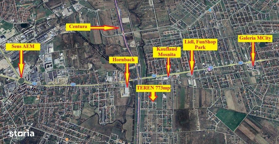 773mp | Teren Mosnita, spate Kaufland | Toate utilitatile - 7