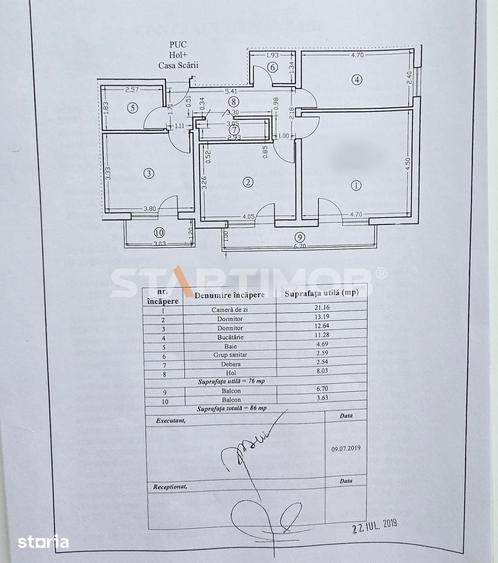 Apartament cu 3 camere decomandat în Tractorul