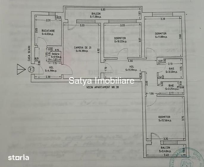 Apartament cu 4 camere decomandat în Tomis Nord