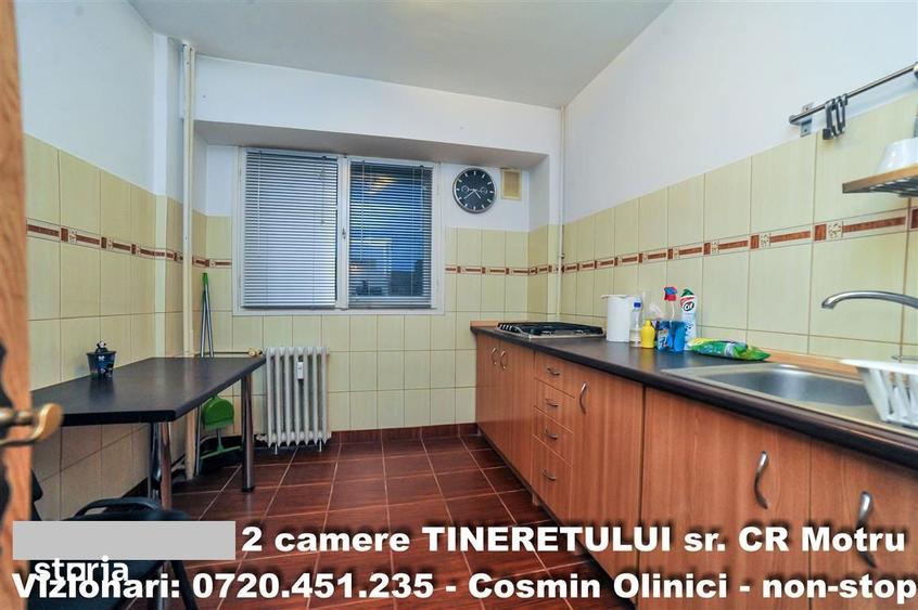 Apartament cu 2 camere semidecomandat în Tineretului