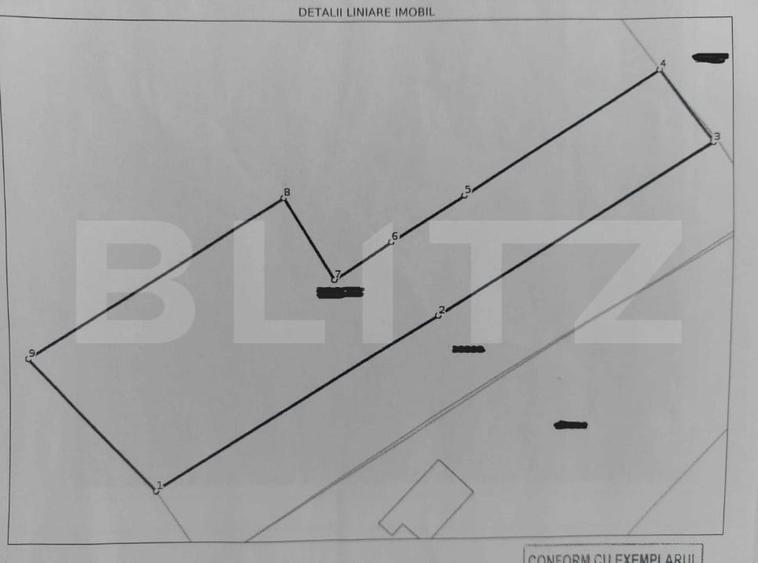 Teren Construcții intravilan de 1074 mp, în Periferie