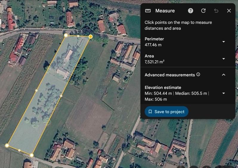 Teren Construcții intravilan de 7500 mp, în Băcel