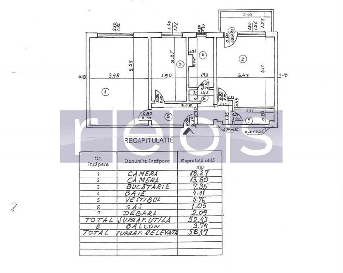 APARTAMENT 2 CAMERE | AVIATIEI | RENOVAT INTEGRAL | 56,17 MP TOTALI - 9