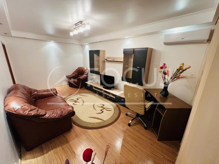 Apartament cu 3 camere decomandat, mobilat în Tei