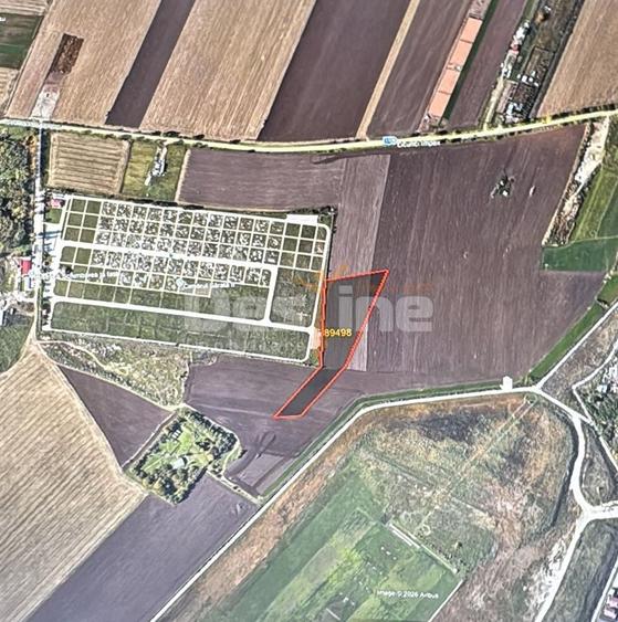 Teren agricol intravilan de 12500 mp, în Vest